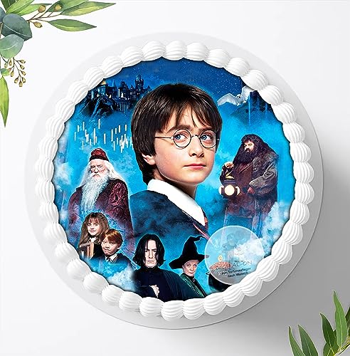 Für den Geburtstag ein Tortenbild, Zuckerbild mit dem Motiv: Harry Potter, Essbares Foto für Torten, Tortenbild, Tortenaufleger Ø 20cm 6201aa von Ihr Onlineshop Digital-on 24