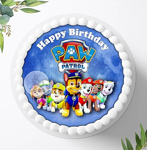 Für den Geburtstag ein Tortenbild Zuckerbild mit dem Motiv: Paw Patrol, Essbares Foto für Torten, Tortenbild, Tortenaufleger Ø 20cm - Super Qualität, 0184w Für den Geburtstag ein Tortenbild Zuckerbild mit dem Motiv: Paw Patrol, Essbares Foto für Torten, Tortenbild, Tortenaufleger Ø 20cm - Super Qualität, 0184w von Ihr Onlineshop Digital-on 24