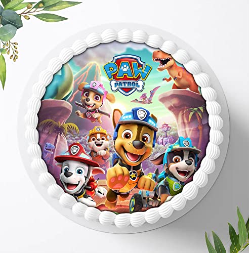 Für die Geburtstags Torte, Zuckerbild mit kompatibel mit: Paw Patrol Tortenbild, Essbares Foto für Torten, Fondant, Tortenaufleger Ø 20cm, 0895z Für die Geburtstags Torte, Zuckerbild mit kompatibel mit: Paw Patrol Tortenbild, Essbares Foto für Torten, Fondant, Tortenaufleger Ø 20cm, 0895z von Ihr Onlineshop Digital-on 24