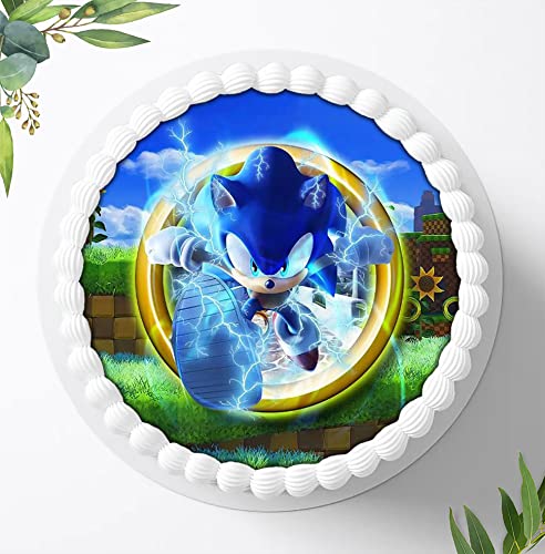 Für die Geburtstags Torte, Zuckerbild kompatibel mit: SONIC Tortenbild, Essbares Foto für Torten, Fondant, Tortenaufleger Ø 20cm, 0875z Ama Für die Geburtstags Torte, Zuckerbild kompatibel mit: SONIC Tortenbild, Essbares Foto für Torten, Fondant, Tortenaufleger Ø 20cm, 0875z Ama von Ihr Onlineshop Digital-on 24