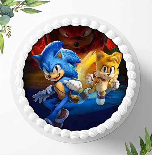 Für die Geburtstags Torte, Zuckerbild kompatibel mit: SONIC Tortenbild, Essbares Foto für Torten, Fondant, Tortenaufleger Ø 20cm, 0877z Für die Geburtstags Torte, Zuckerbild kompatibel mit: SONIC Tortenbild, Essbares Foto für Torten, Fondant, Tortenaufleger Ø 20cm, 0877z von Ihr Onlineshop Digital-on 24