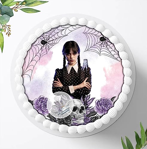 Für die Geburtstags Torte, Zuckerbild kompatibel mit: Wednesday Tortenbild, Essbares Foto für Torten, Fondant, Tortenaufleger Ø 20cm, 1393z Für die Geburtstags Torte, Zuckerbild kompatibel mit: Wednesday Tortenbild, Essbares Foto für Torten, Fondant, Tortenaufleger Ø 20cm, 1393z von Ihr Onlineshop Digital-on 24