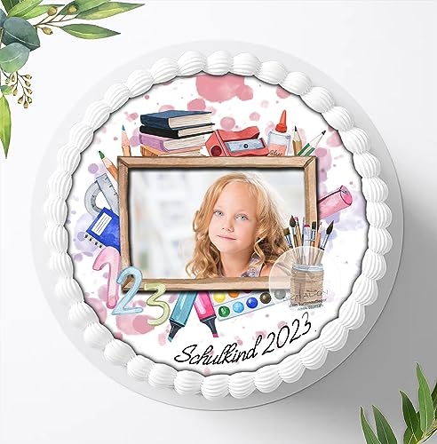 Tortenaufleger für Fototorte zum Schulanfang mit Ihrem Foto, Tortenbild Fondant Ø 20cm / 0141z Tortenaufleger für Fototorte zum Schulanfang mit Ihrem Foto, Tortenbild Fondant Ø 20cm / 0141z von Ihr Onlineshop Digital-on 24