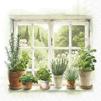 Serviette "Homegrown Herbs" von Ihr