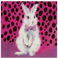 Serviette "Pink Bunny" - 5 Stück von Pink