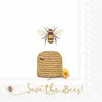 Serviette "Save the Bees!" - 20 Stück Serviette "Save the Bees!" - 20 Stück von Ihr