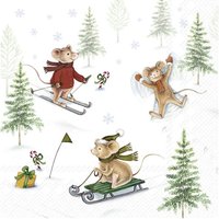 Serviette "Snow Fun" von Ihr