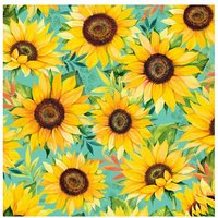 Serviette "Sunflower Power" - 20 Stück von Gelb