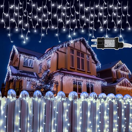 Ikodm LED Eisregen Lichterkette Außen 15m 600 LEDs Kaltweiß, Weihnachtsbeleuchtung mit 8 Modi, IP44 wasserdicht für Innenausstattung Außenbereich Schlafzimmer Hochzeit Party Ikodm LED Eisregen Lichterkette Außen 15m 600 LEDs Kaltweiß, Weihnachtsbeleuchtung mit 8 Modi, IP44 wasserdicht für Innenausstattung Außenbereich Schlafzimmer Hochzeit Party von Ikodm