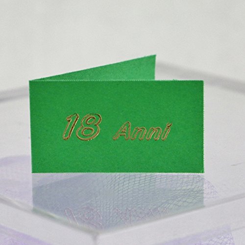 20 Kärtchen Gastgeschenke Party Geburtstag 18 Jahre von Il Villaggio degli Sposi