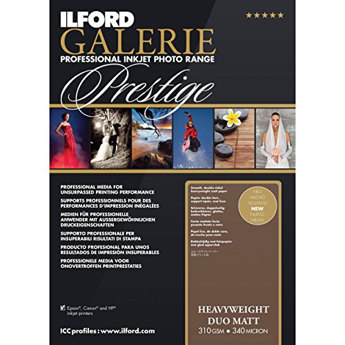 ILFORD GALERIE Heavyweight Duo Matt 310gsm A3+ - 329mm x 483mm 50 Blatt von Ilford