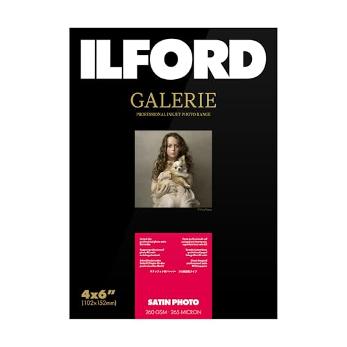 ILFORD GALERIE Satin Photo 260gsm 4x6" - 102mm x 152mm 100 Blatt von Ilford