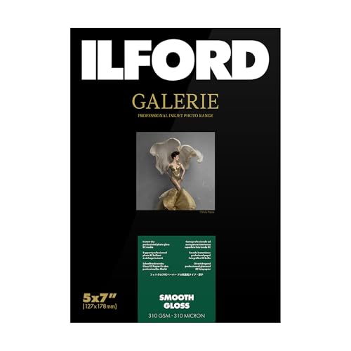 Ilford 2001731.0 Prestige Smooth Gloss Paper, 310g, 100 Blatt, 13 x 18 cm von Ilford