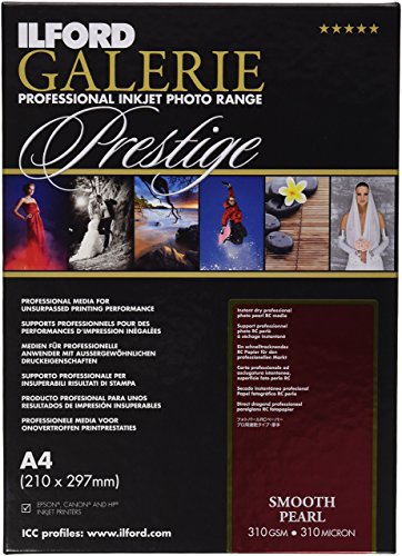Ilford 2001747.0 Prestige Smooth Pearl Paper, 310g, 100 Blatt, A4, 21 x 29,7 cm Ilford 2001747.0 Prestige Smooth Pearl Paper, 310g, 100 Blatt, A4, 21 x 29,7 cm von Ilford