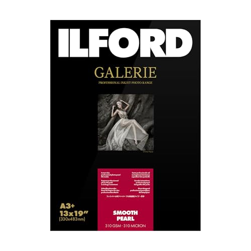 Ilford 2001750.0 Prestige Smooth Pearl Paper, 310g, 25 Blatt, A3+ 32,9 x 48,3 cm von Ilford