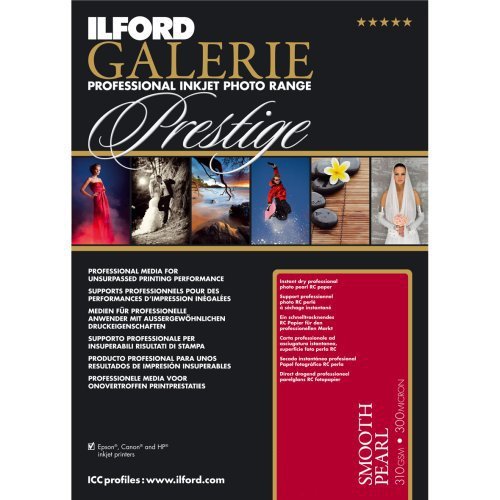 Ilford Galerie Premium Smooth Perlé 2001747 Inkjet Fotopapier RC Perlé A4 100 Blatt 310 g Ilford Galerie Premium Smooth Perlé 2001747 Inkjet Fotopapier RC Perlé A4 100 Blatt 310 g von Ilford