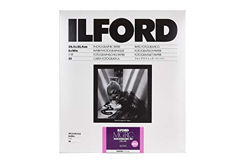 MGRC Luxus-Fotopapier, glänzend, 20,3 x 25,4 cm, 25 Blatt von Ilford