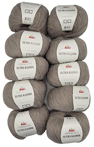 10 x 50 Gramm Ilkadim Export Ultra Kasmir Strickgarn einfarbig, 500 Gramm Strickwolle mit 25% Alpaca Wolle, uni (sand 56812) 10 x 50 Gramm Ilkadim Export Ultra Kasmir Strickgarn einfarbig, 500 Gramm Strickwolle mit 25% Alpaca Wolle, uni (sand 56812) von Ilkadim Export