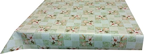 Ilkadim Wachstuch Tischdecke 110 x 140cm Motiv Lilie grün beige, abwaschbar Ilkadim Wachstuch Tischdecke 110 x 140cm Motiv Lilie grün beige, abwaschbar von Ilkadim