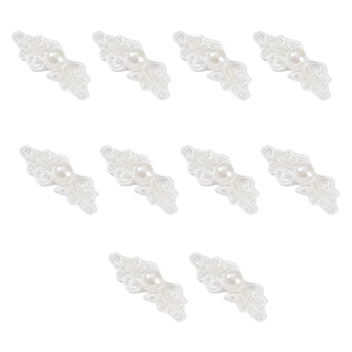 10 handgefertigte Perlen-Verschlüsse, chinesischer Knotenverschluss, Cheongsam-Dekoration, traditionelles Kostüm-Zubehör, 10 Stück von Illkjasfc