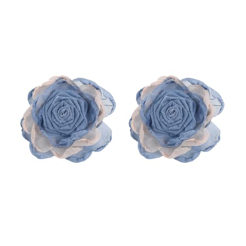 2 Stück Vorhang-Clips mit Blumenmuster, Metallfederklemmen, Schnallen, Blumen-Vorhang-Raffhalter, Heimdekorationszubehör, Vorhang-Raffhalter mit künstlichen Blumen 2 Stück Vorhang-Clips mit Blumenmuster, Metallfederklemmen, Schnallen, Blumen-Vorhang-Raffhalter, Heimdekorationszubehör, Vorhang-Raffhalter mit künstlichen Blumen von Illkjasfc