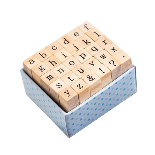 30 Stück Holz-Stempel für Scrapbooking, Hintergrundstempel aus Holz, Buchstabenstempel für Scrapbooking, Tagebuch, Planer, Kalender 30 Stück Holz-Stempel für Scrapbooking, Hintergrundstempel aus Holz, Buchstabenstempel für Scrapbooking, Tagebuch, Planer, Kalender von Illkjasfc