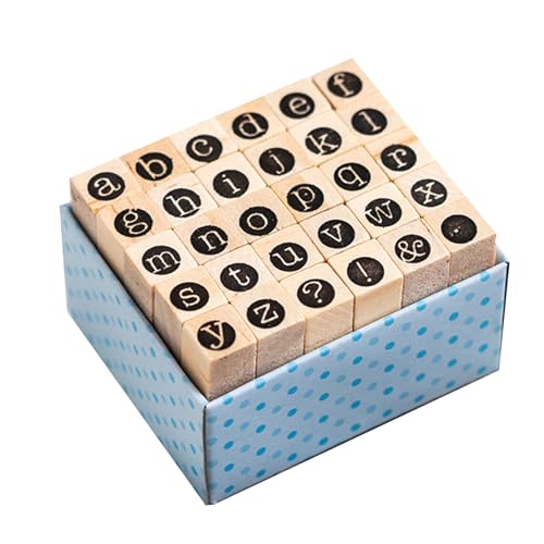 30 Stück Holz-Stempel für Scrapbooking, Hintergrundstempel aus Holz, Buchstabenstempel für Scrapbooking, Tagebuch, Planer, Kalender 30 Stück Holz-Stempel für Scrapbooking, Hintergrundstempel aus Holz, Buchstabenstempel für Scrapbooking, Tagebuch, Planer, Kalender von Illkjasfc