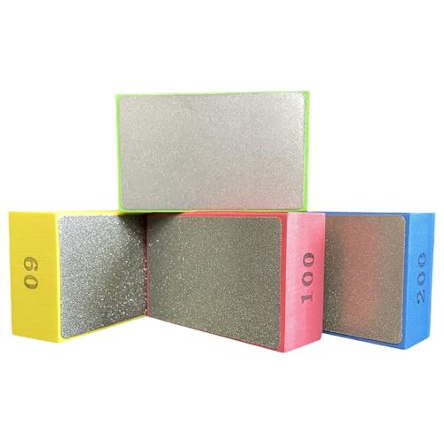 4 Stück Schleifpads Handpolierpads Schleifblock für professionelle Handwerkskunst und Heimwerker-Projekte auf verschiedenen Materialien von Illkjasfc