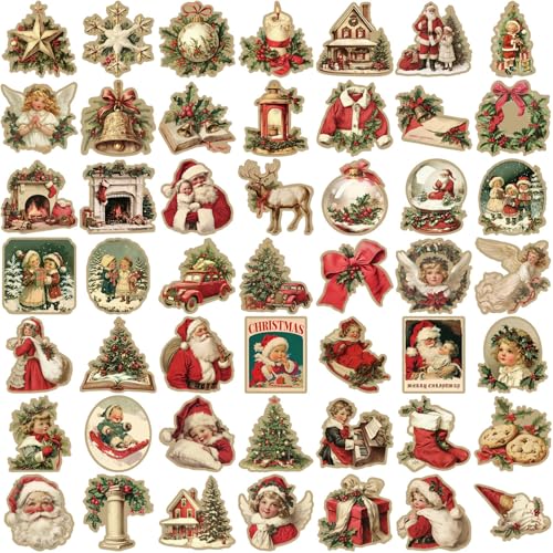 50 Stück/Set Selbstklebende Aufkleber Cartoon Weihnachtsmann Aufkleber Weihnachten Aufkleber Retro Wasserflasche Aufkleber für Laptops 50 Stück/Set Selbstklebende Aufkleber Cartoon Weihnachtsmann Aufkleber Weihnachten Aufkleber Retro Wasserflasche Aufkleber für Laptops von Illkjasfc