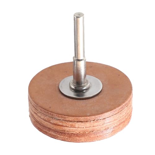 60 mm Lederschleifscheibe, 5 mm Schaft, Rindsleder, Schleifkopf, Polierscheibe, Jade, Rotations-Polierwerkzeuge 60 mm Lederschleifscheibe, 5 mm Schaft, Rindsleder, Schleifkopf, Polierscheibe, Jade, Rotations-Polierwerkzeuge von Illkjasfc
