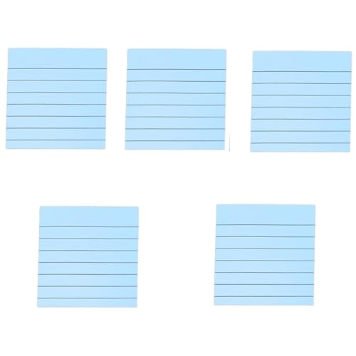 Einfacher Schreibblock, liniert, selbstklebend, Notizblock, farbige Notizblock, Schule, Bürobedarf für Studenten, 5 Stück Einfacher Schreibblock, liniert, selbstklebend, Notizblock, farbige Notizblock, Schule, Bürobedarf für Studenten, 5 Stück von Illkjasfc