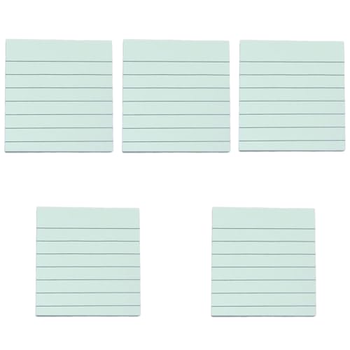 Einfacher Schreibblock, liniert, selbstklebend, Notizblock, farbige Notizblock, Schule, Bürobedarf für Studenten, 5 Stück Einfacher Schreibblock, liniert, selbstklebend, Notizblock, farbige Notizblock, Schule, Bürobedarf für Studenten, 5 Stück von Illkjasfc
