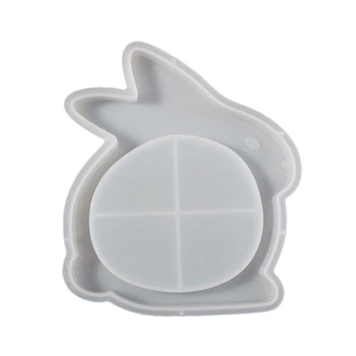 Flexible, stabile Silikon-Epoxidharz-Gussform, Kaninchenform, Tablett, Geschirr, Formen für Handwerk und Heimdekoration von Illkjasfc