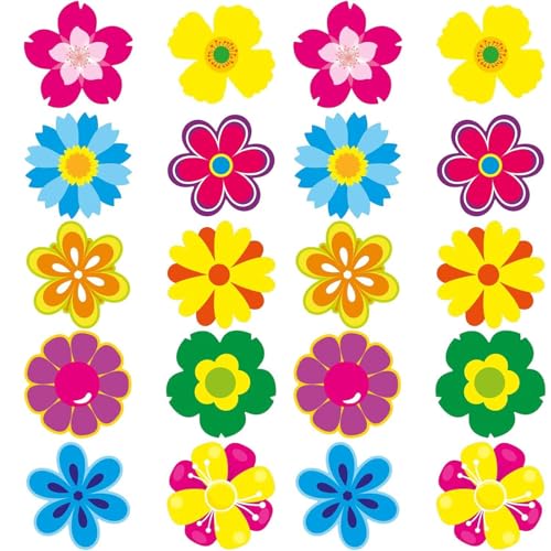 Glitzernde Blumen-Aufkleber für Scrapbooking, Tagebuch, Dekoration, selbstklebende Verpackungsetiketten, Aufkleber zum Verpacken, kreatives Journaling, Zubehör, Erwachsene, 500 Stück von Illkjasfc
