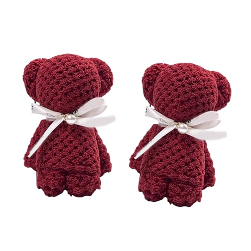 Illkjasfc 2-teiliges Handtuch-Set mit Bären-Motiv, weiches Gesichtshandtuch, Waschlappen für Hochzeit, Brautparty, Geburtstag, Party, Festival, Anlass Illkjasfc 2-teiliges Handtuch-Set mit Bären-Motiv, weiches Gesichtshandtuch, Waschlappen für Hochzeit, Brautparty, Geburtstag, Party, Festival, Anlass von Illkjasfc