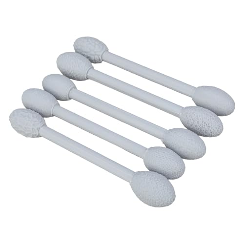 Illkjasfc 5-teiliges doppelseitiges Keramik-Ton-Textur-Werkzeug, Töpferei, Modellierwerkzeug, ergonomischer Griff, Töpferei, Modelliermasse, Modellierwerkzeug, Ton-Textur-Werkzeug-Set von Illkjasfc