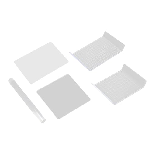 Illkjasfc Acrylplatte mit Tonroller, Ton-Nudelholz, Werkzeug-Set, Acrylplatte, Modellierbrett, 4 Stück Illkjasfc Acrylplatte mit Tonroller, Ton-Nudelholz, Werkzeug-Set, Acrylplatte, Modellierbrett, 4 Stück von Illkjasfc