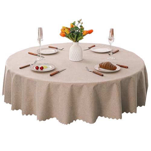 Illkjasfc Elegante Tischdecken im Leinen-Stil, wasserabweisend, schmutzabweisend und waschbar, Tischdecke für Veranstaltungen, Heimbüros Illkjasfc Elegante Tischdecken im Leinen-Stil, wasserabweisend, schmutzabweisend und waschbar, Tischdecke für Veranstaltungen, Heimbüros von Illkjasfc
