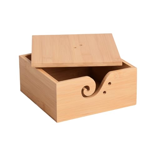Illkjasfc Garnschale aus Holz mit Löchern, für Stricken, Wolle, Häkelgarn, Aufbewahrung, Zubehör Illkjasfc Garnschale aus Holz mit Löchern, für Stricken, Wolle, Häkelgarn, Aufbewahrung, Zubehör von Illkjasfc
