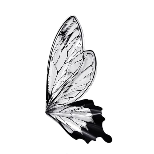 Illkjasfc Geschenkpapier in Schmetterlingsflügelform, für Geburtstag und Hochzeit, Geschenkpapier, elegante Blumen, 40 Stück von Illkjasfc