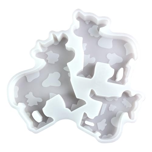 Illkjasfc Gussformen für Kühe, Gips, Tiere, Silikon, Ornamente, Gießformen, Epoxidharz-Formen von Illkjasfc
