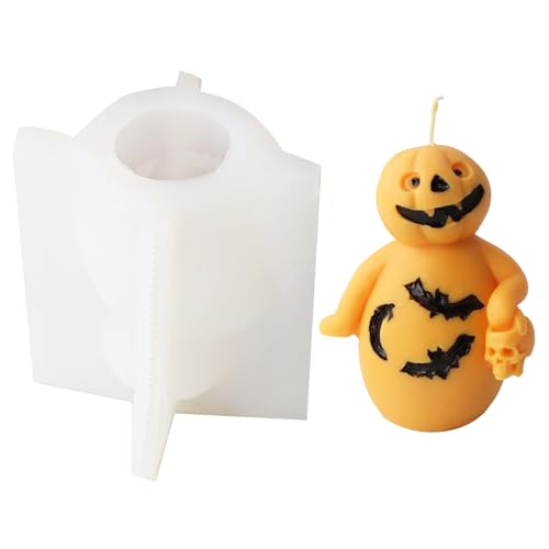 Illkjasfc Halloween-Kürbis-Formen, Halloween-Totenkopf-Formen für Seife, Gips, Dekorationen, Hollween-Dekorationen von Illkjasfc