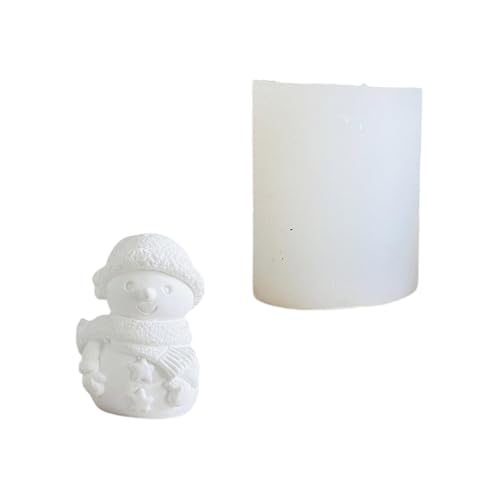 Illkjasfc Handgefertigte Silikon-3D-Schneemann-Formen, Weihnachtsformen, Seife, Gießformen für Heimdekorationen Illkjasfc Handgefertigte Silikon-3D-Schneemann-Formen, Weihnachtsformen, Seife, Gießformen für Heimdekorationen von Illkjasfc
