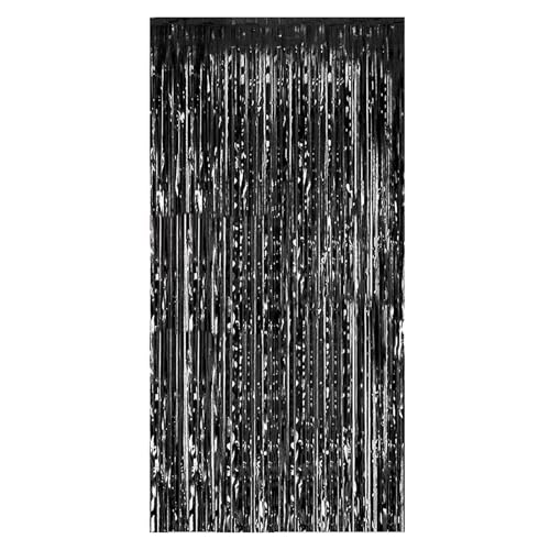 Illkjasfc Luftschlangen aus Aluminiumfolie, bunt, metallisch, Lametta-Fransen, Vorhang, Hintergrund, Urlaubsbedarf, Abschlussfeier, Party-Dekoration Illkjasfc Luftschlangen aus Aluminiumfolie, bunt, metallisch, Lametta-Fransen, Vorhang, Hintergrund, Urlaubsbedarf, Abschlussfeier, Party-Dekoration von Illkjasfc