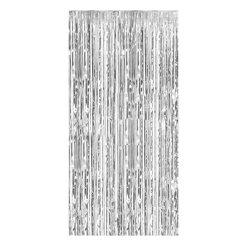 Illkjasfc Luftschlangen aus Aluminiumfolie, bunt, metallisch, Lametta-Fransen, Vorhang, Hintergrund, Urlaubsbedarf, Abschlussfeier, Party-Dekoration Illkjasfc Luftschlangen aus Aluminiumfolie, bunt, metallisch, Lametta-Fransen, Vorhang, Hintergrund, Urlaubsbedarf, Abschlussfeier, Party-Dekoration von Illkjasfc