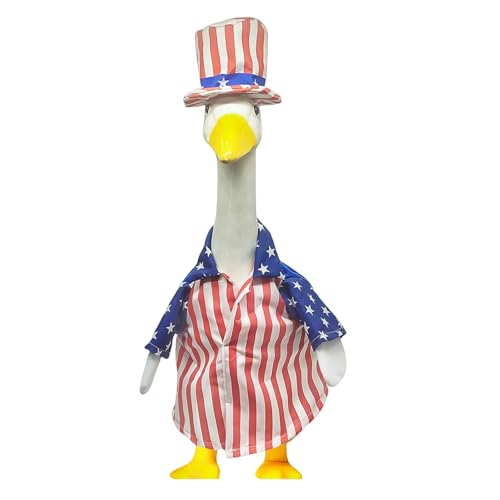 Illkjasfc Patriotisches Gänse-Kostüm für Veranda, 4. Juli, Motto-Gänse-Kleidung für Garten, Hof, Terrasse, Outdoor-Party-Dekoration, Outdoor-Statue, Kleidung Illkjasfc Patriotisches Gänse-Kostüm für Veranda, 4. Juli, Motto-Gänse-Kleidung für Garten, Hof, Terrasse, Outdoor-Party-Dekoration, Outdoor-Statue, Kleidung von Illkjasfc