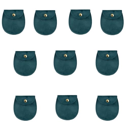 Illkjasfc Schmuck-Verpackung, mehrfarbige Samtbeutel, Schmuckbeutel, Ohrring-Display, Organizer, Schmuckschatulle für verschiedene Anlässe, 10 Stück Illkjasfc Schmuck-Verpackung, mehrfarbige Samtbeutel, Schmuckbeutel, Ohrring-Display, Organizer, Schmuckschatulle für verschiedene Anlässe, 10 Stück von Illkjasfc