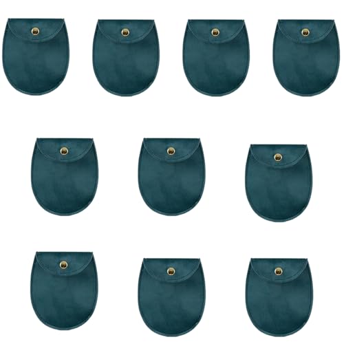 Illkjasfc Schmuck-Verpackung, mehrfarbige Samtbeutel, Schmuckbeutel, Ohrring-Display, Organizer, Schmuckschatulle für verschiedene Anlässe, 10 Stück Illkjasfc Schmuck-Verpackung, mehrfarbige Samtbeutel, Schmuckbeutel, Ohrring-Display, Organizer, Schmuckschatulle für verschiedene Anlässe, 10 Stück von Illkjasfc