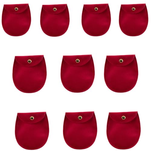 Illkjasfc Schmuck-Verpackung, mehrfarbige Samtbeutel, Schmuckbeutel, Ohrring-Display, Organizer, Schmuckschatulle für verschiedene Anlässe, 10 Stück Illkjasfc Schmuck-Verpackung, mehrfarbige Samtbeutel, Schmuckbeutel, Ohrring-Display, Organizer, Schmuckschatulle für verschiedene Anlässe, 10 Stück von Illkjasfc