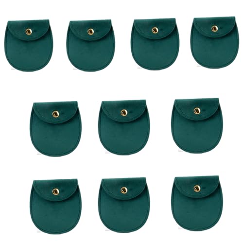 Illkjasfc Schmuck-Verpackung, mehrfarbige Samtbeutel, Schmuckbeutel, Ohrring-Display, Organizer, Schmuckschatulle für verschiedene Anlässe, 10 Stück Illkjasfc Schmuck-Verpackung, mehrfarbige Samtbeutel, Schmuckbeutel, Ohrring-Display, Organizer, Schmuckschatulle für verschiedene Anlässe, 10 Stück von Illkjasfc